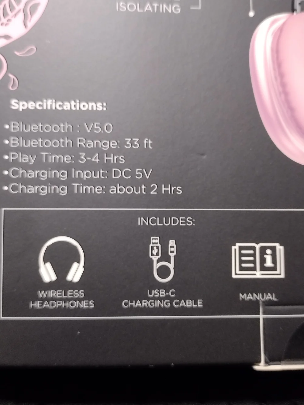Ed Hardy Pink Wireless Headphones - Bluetooth Over-Ear